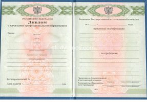 Диплом училища 2010 в Смоленске
